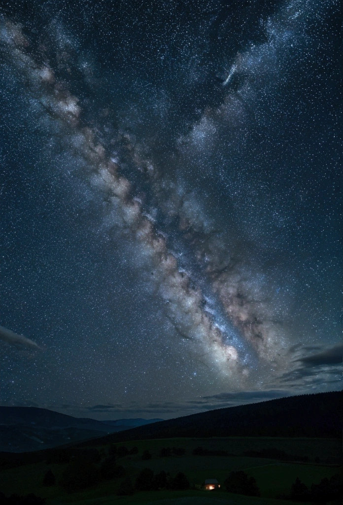 Night view，Starry Sky，milky way，wallpaper，８K