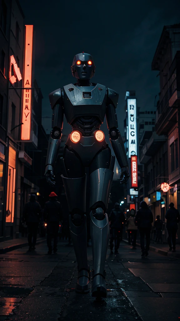 robots horror night city