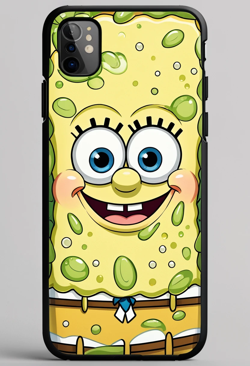 Mobile phone case design：Pattern SpongeBob