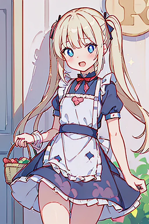 (perky chest:1.2), (pointed chest:1.2),(((Black Tunic:1.3))),(((cakes and bread in the basket),Cute and beautiful girl,Cute round face,Cute smile,with blush cheeks,Red Lip,a girl 22 years old, nsfw:1.2, beautiful body:1.3), shinny skin, BREAK, ((alice in the wonderland:1.3, cute, kawaii, lovely, funny, a girl falling down from sky:1.3, girl flying in sky:1.2, girl floating in air:1.3, rolling upskirt by wind:1.5, (with sparkling eyes and a contagious smile),open mouth, Looking at Viewer, surprised, putting hands on crotch over the skirts:1.35)), BREAK, ((floating things as follows:1.3, PlayingCards, Trump, tea cup, tea pot, tea spoons, pocket watch:1.3, lip sticks, candies:1.2, cookies, jam bottles, classical door_keys)), ((long purply_Blue dress :1.5, wearing long flaired skirt:1.3, the skirt is blowing:1.3, cute White Apron, black stockingedium long platinum-blonde hair:1.2, twin tail hair:1.6, tied hair with a cute ribbon), (Blue eyes, bright pupils with highlights, detailed eyes), (lying down on your back:0.7, spreading legs with rising up straight:0.7), sexy posture, fantastic colorful art, (fantasy art:1.2, wondered images), ((correct anatomy:1.5, perfect anatomy:1.3, correct hand, )),