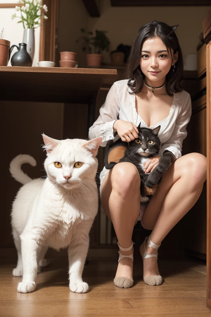 Happy cat and dog castration