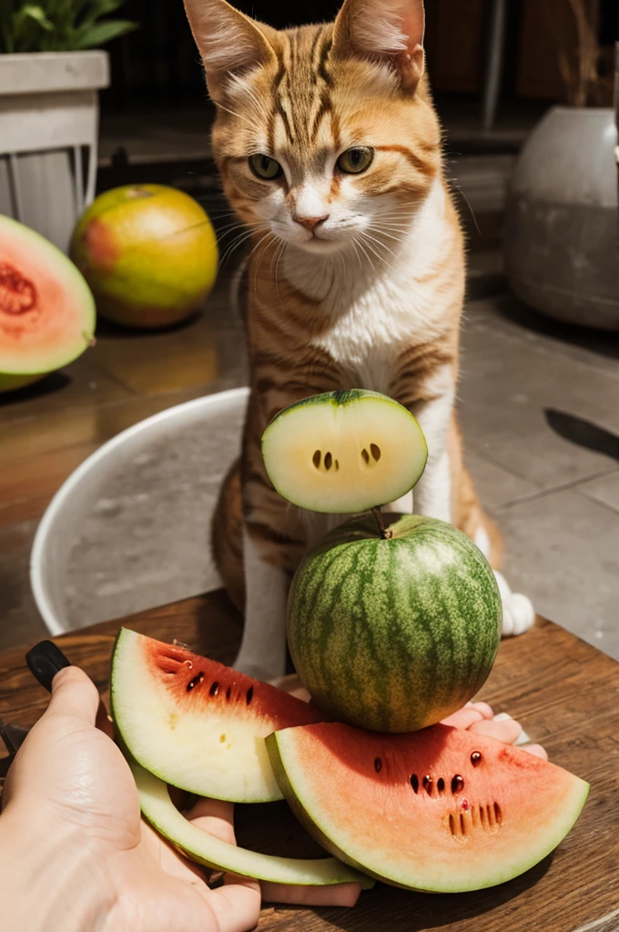 Cat,melon,Fusion,character