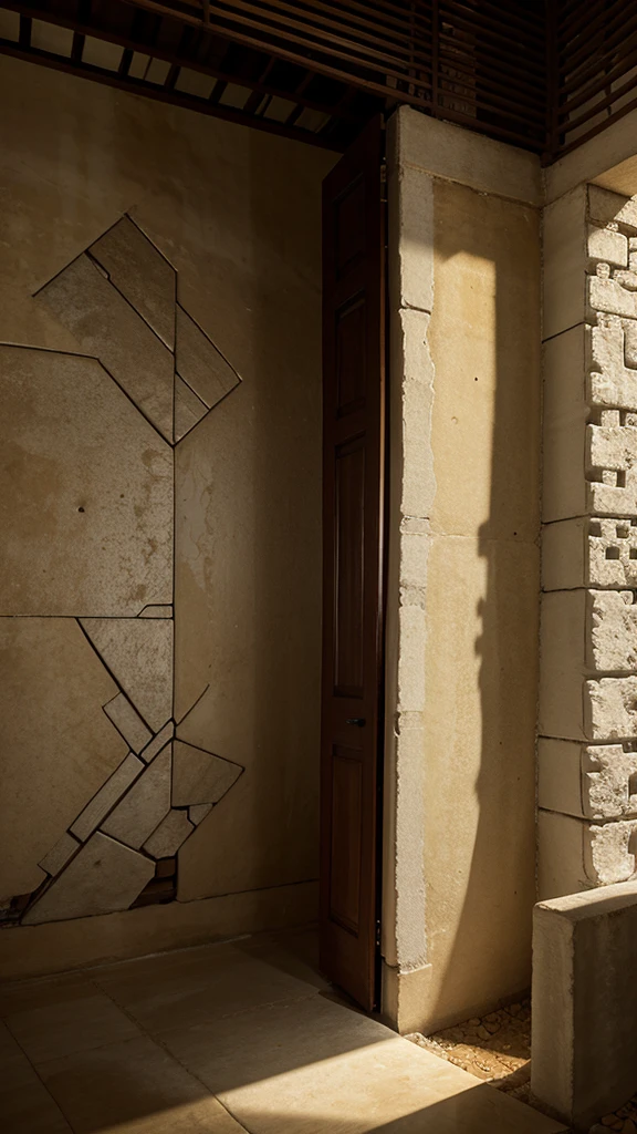 Giant Thai pattern breaks through the wall