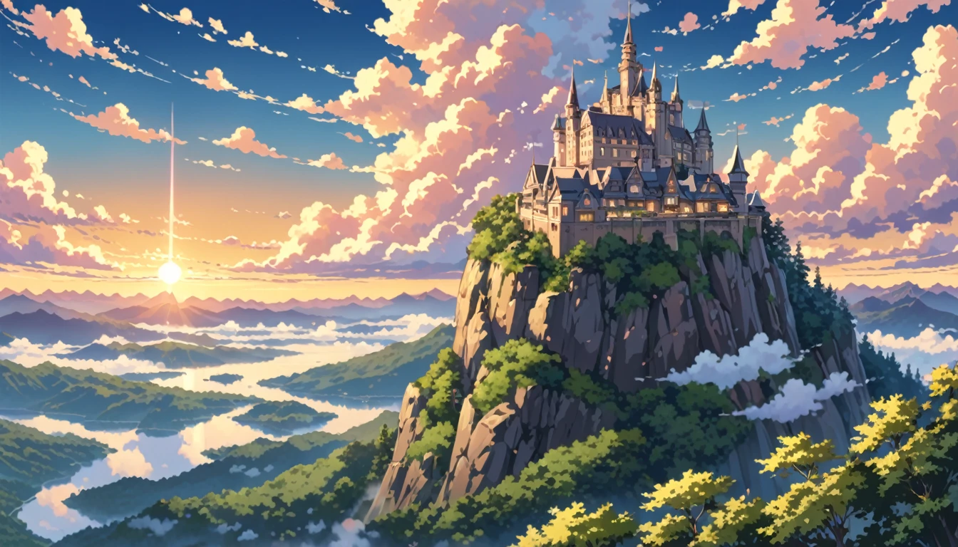 ((Anime: 1.4, Illustration)), (Masterpiece, Top Quality, Best Quality), (Ultra-Detailed, Absolutely Resolution), ((16k, HIGH RES)) (Castle in the Sky), ( Anime: 1.4, Illustration)), (Masterpiece, Top Quality, Best Quality), (Ultra-Detailed, Absolutely Resolution). Ak {Lofi Art, Style of Laurie Greasley, Style of Makoto Shinkai, Anime Aesthetic}, BREAK {(Produces IMAGES WITH ITH INFORMATION THAN 40 Million Pixels with Cinematic-Like Detailed Textures S Hot on a Sony slur).}