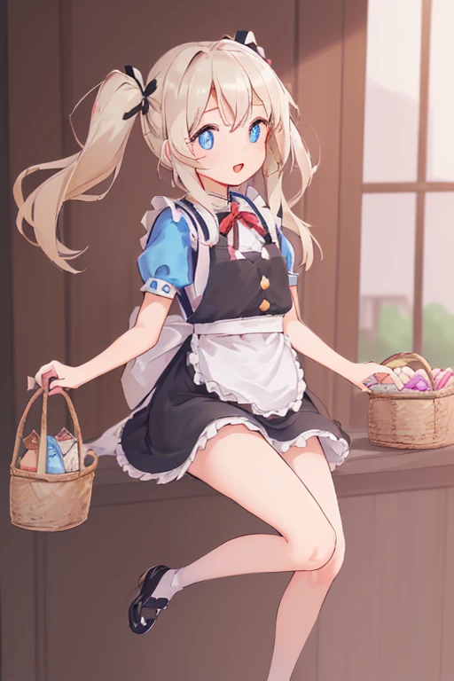 (perky chest:1.2), (pointed chest:1.2),(((Black Tunic:1.3))),(((cakes and bread in the basket),Cute and beautiful girl,Cute round face,Cute smile,with blush cheeks,Red Lip,a girl 22 years old, nsfw:1.2, beautiful body:1.3), shinny skin, BREAK, ((alice in the wonderland:1.3, cute, kawaii, lovely, funny, a girl falling down from sky:1.3, girl flying in sky:1.2, girl floating in air:1.3, rolling upskirt by wind:1.5, (with sparkling eyes and a contagious smile),open mouth, Looking at Viewer, surprised, putting hands on crotch over the skirts:1.35)), BREAK, ((floating things as follows:1.3, PlayingCards, Trump, tea cup, tea pot, tea spoons, pocket watch:1.3, lip sticks, candies:1.2, cookies, jam bottles, classical door_keys)), ((long purply_Blue dress :1.5, wearing long flaired skirt:1.3, the skirt is blowing:1.3, cute White Apron, black stockingedium long platinum-blonde hair:1.2, twin tail hair:1.6, tied hair with a cute ribbon), (Blue eyes, bright pupils with highlights, detailed eyes), (lying down on your back:0.7, spreading legs with rising up straight:0.7), sexy posture, fantastic colorful art, (fantasy art:1.2, wondered images), ((correct anatomy:1.5, perfect anatomy:1.3, correct hand, )),
