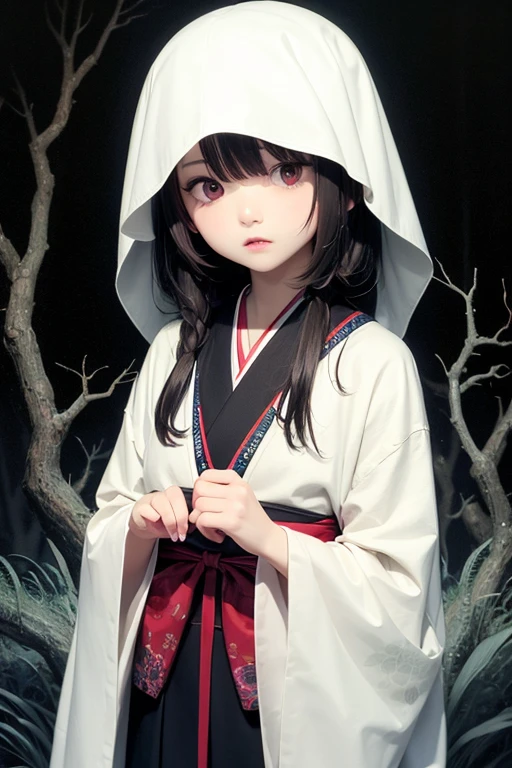ghost, White kimono, Horror