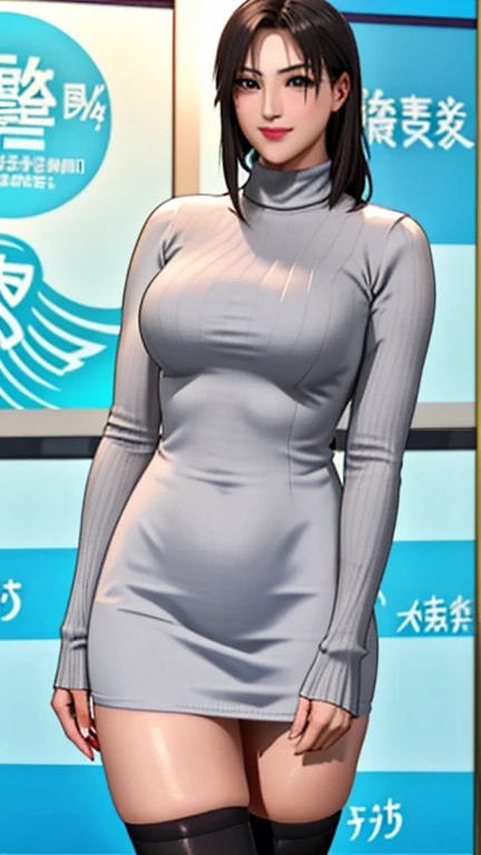 whole body,Green Screen Background,Standing posture,female性1名,upright posture,Body facing forward,Simple Standing posture,The body is upright,Anatomical Body Proportions,Transparent Background,Round red rimmed glass, Wearing a turtleneck sweater, There is a mole on the corner of the mouth,Black Pantyhose,Erotic manga style body,Breasts exposed naked 洗練された巨乳美female, Updo, female(masterpiece, Highest quality:1.3), Reese white high heel over the knee boots,whole body站立, Looking into the camera,smile,White stiletto heel knee-high boots,Bright lip color,High resolution晰度,Single Background,Monochrome background,High resolution,超High resolution,Smooth,wallpaper,