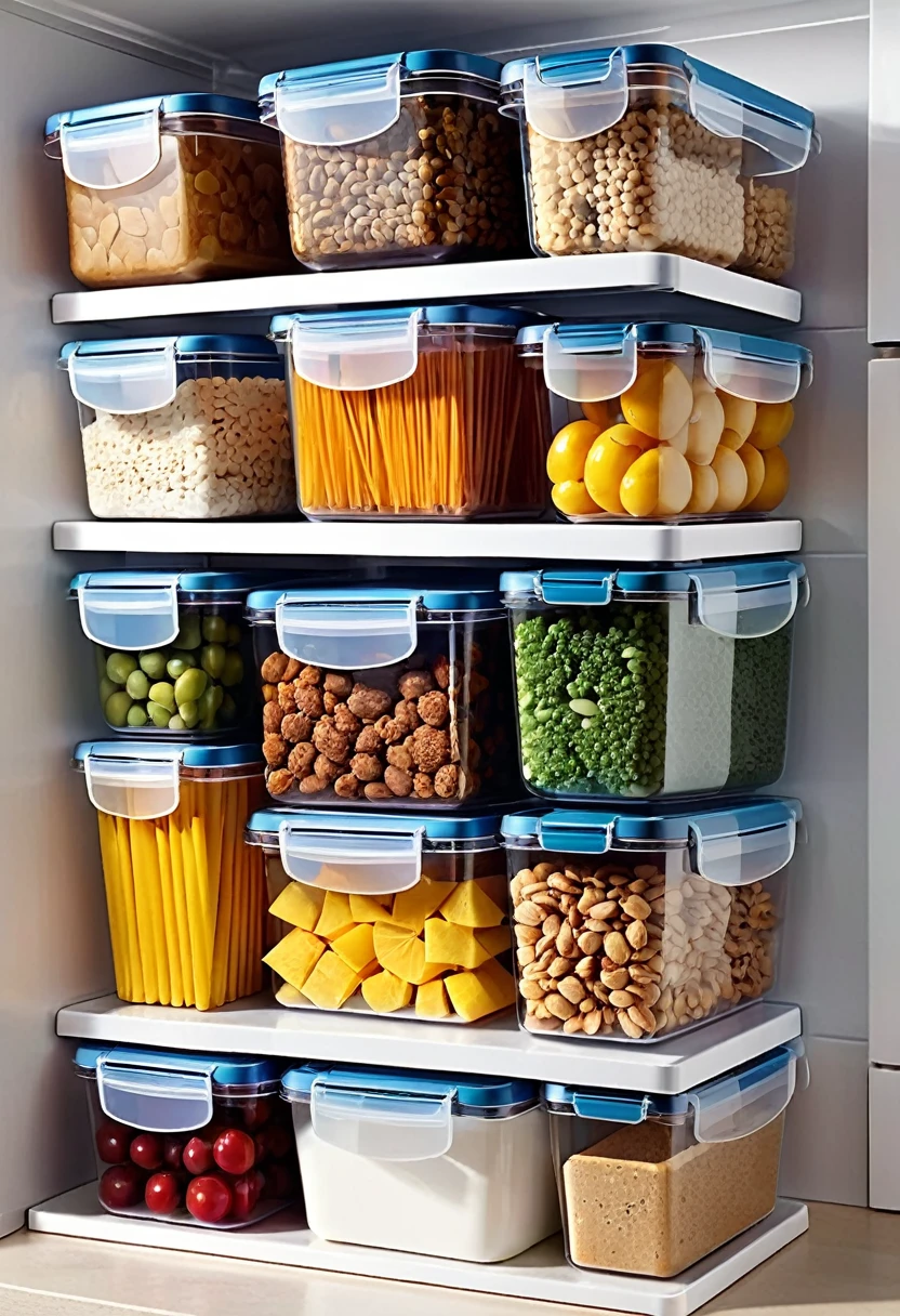 24-piece food storage box set，transparent