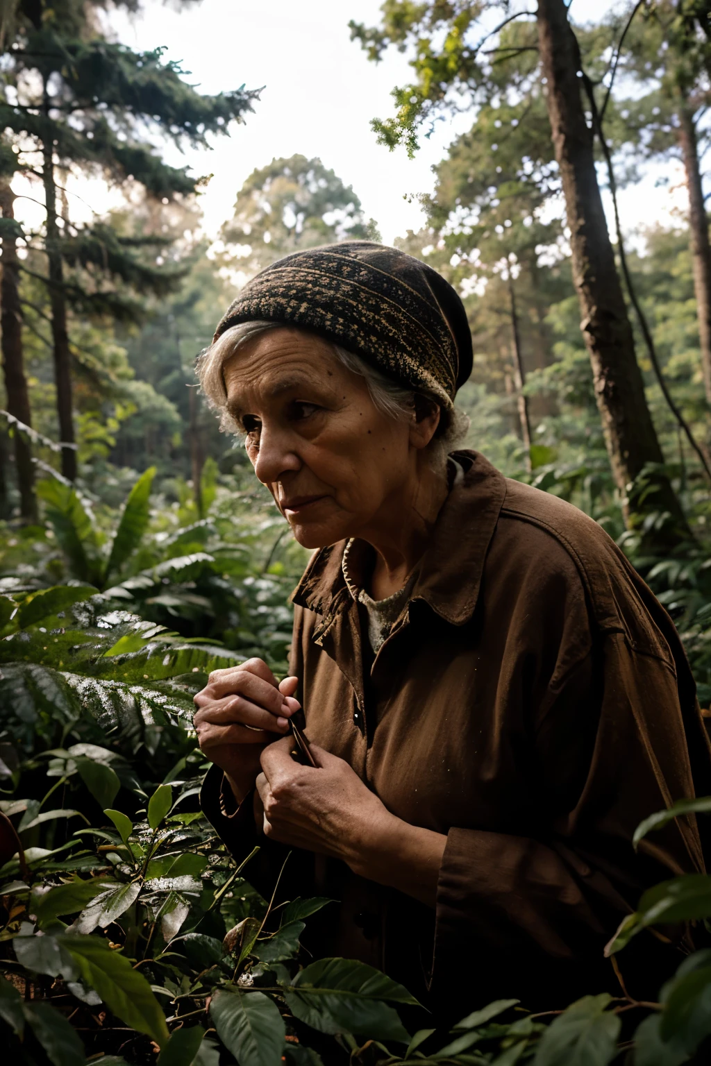 An old woman lived in the forest