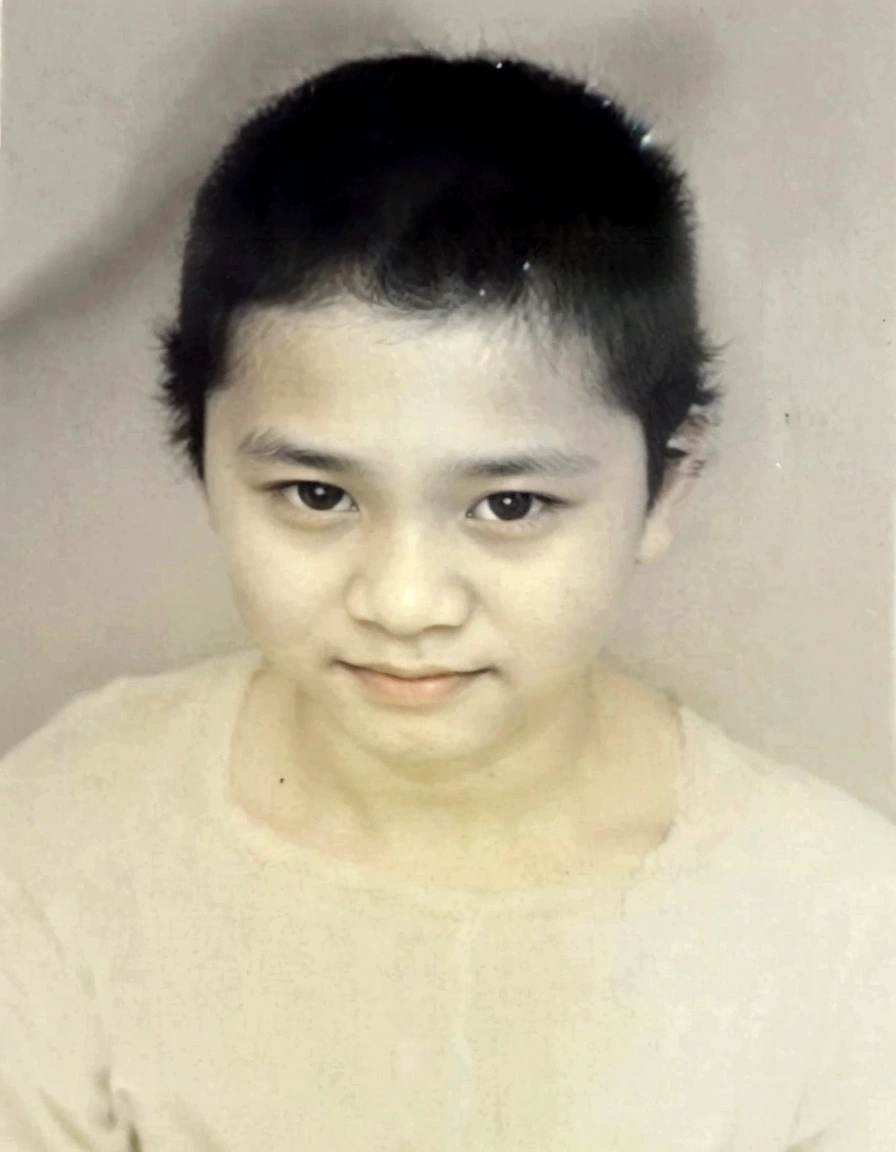 there is a black and white photo of a young boy, old picture, old photo, four years old, potrait, around 1 , about 3 5 years oldchanee, old photograph, grainy damaged photo, young boy, young , aged photo, very old photo, he is! about 3 0 years old