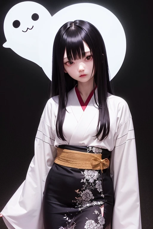 ghost, White kimono, Horror