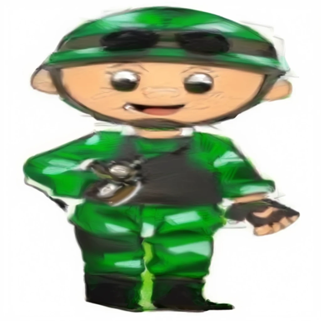 cartoon boy in green and black outfit with glasses and hat, chibi, mascote de corpo inteiro, , Cartoon image, toru narita, videogame character, o Chaves, boichi, luigi, wearing plumber uniform, toonix character, your name is green, animal crossing character, wearing pajamas, cartoon character
