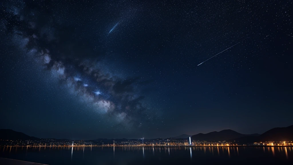 night Starry Sky 川のせせらぎが聞こえるnightの森、I can hear the sound of rain