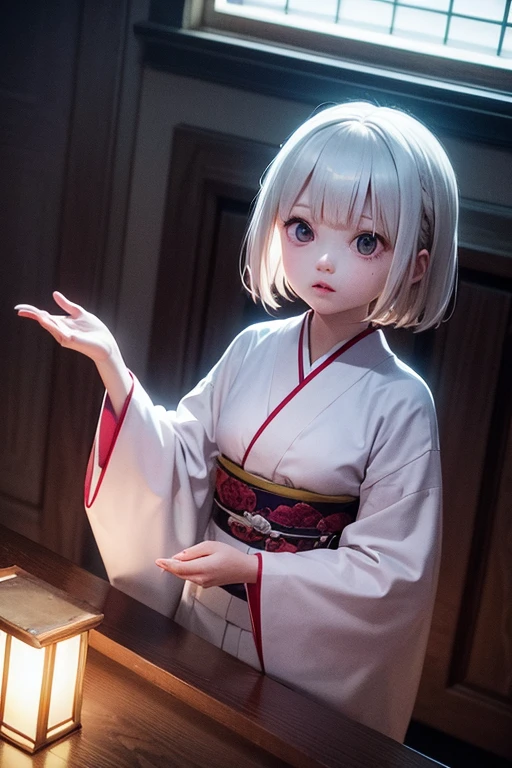Horror, ghost, White kimono