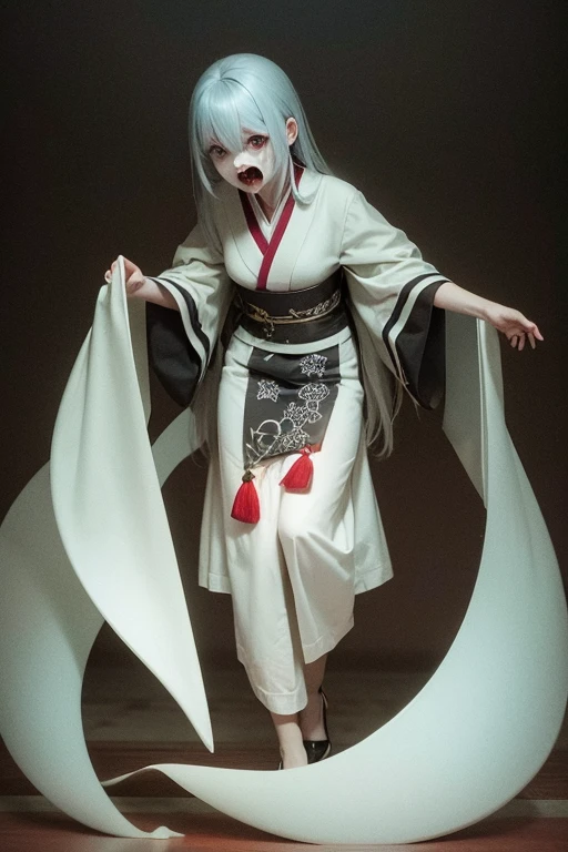 Horror, ghost, White kimono