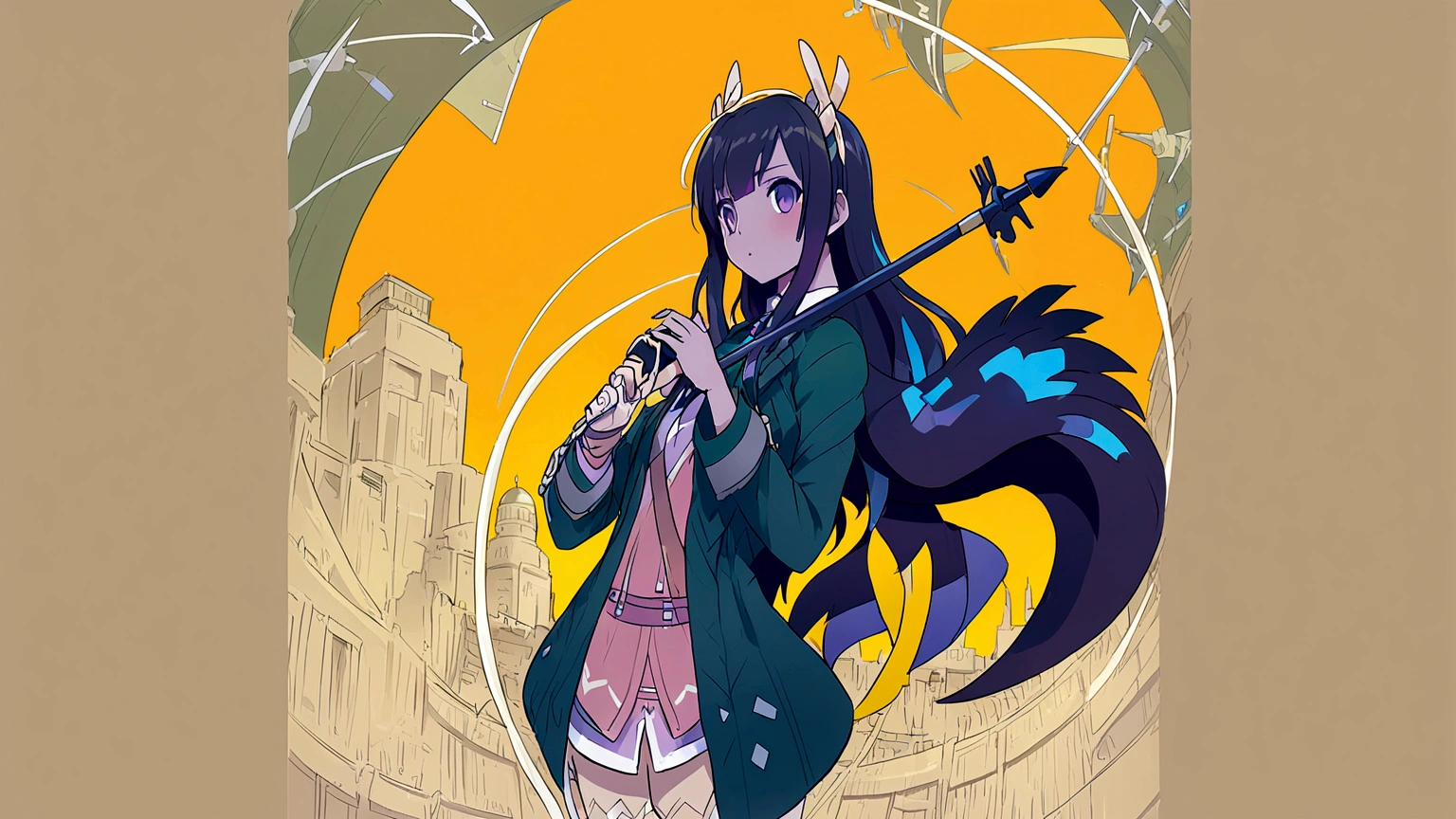 City Pop girl pose Upper Body