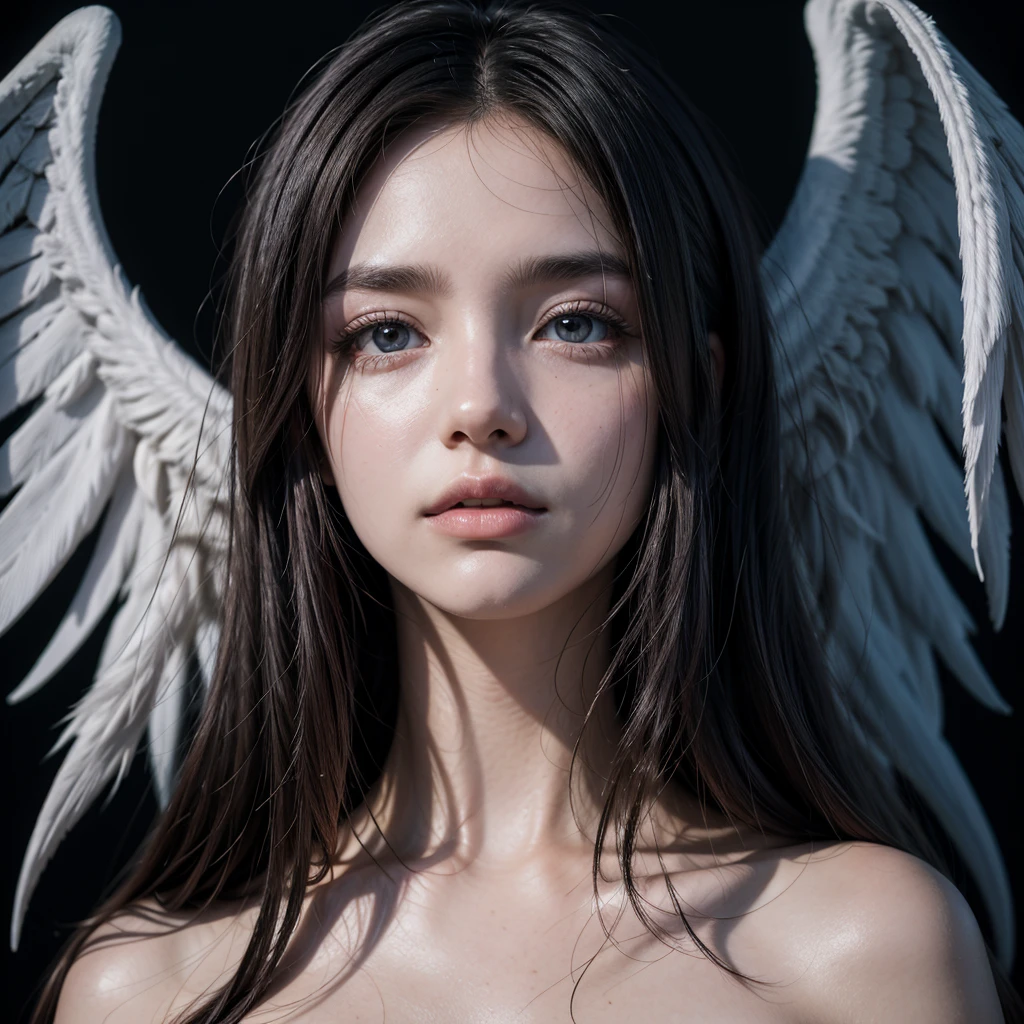 ego death, moon, eyes, angel, dark