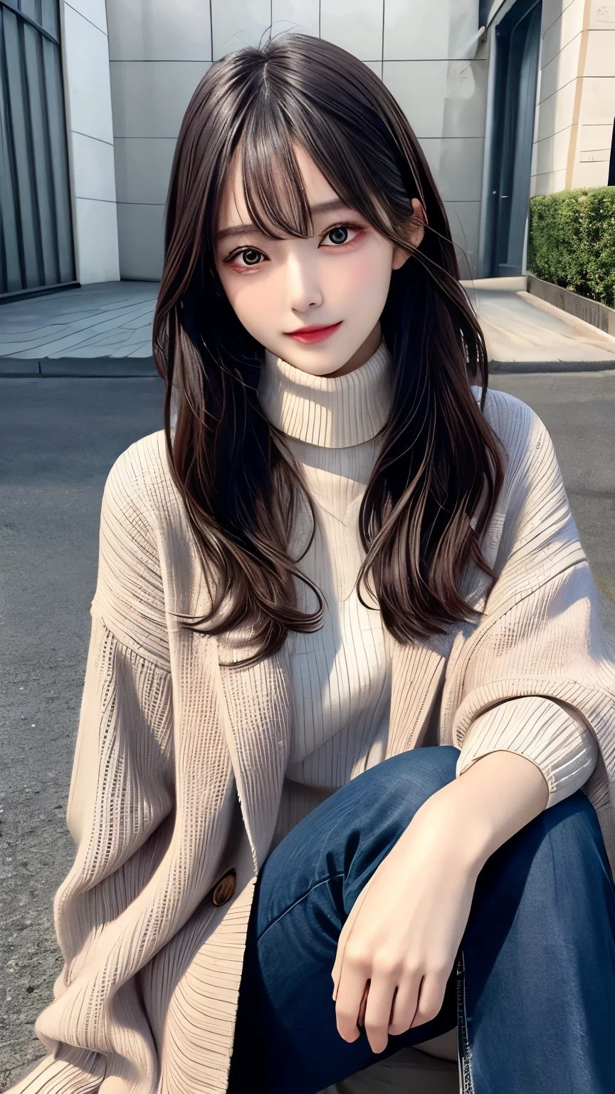 (highest qualityのディテール)、Realistic、8k Ultra HD、High resolution、(One Girl:1.2)、The Super detailed、High quality textures、Intricate details、detailed、Very detailed CG、High quality shadows、detailed Beautiful and delicate face、detailed Beautiful and delicate eyes、Written boundary depth、Ray Tracing、20th generation、Cute K-Pop Girls、(The Face of Ulzan in Korea)、Thin face、(URZAN-6500-v1.1:0.6)、PurerosFace_v1、Glowing Eyes、Perfect body、 Viewer Display、(highest qualityのディテール:1.2)、Realistic、8k Ultra HD、High resolution、(One Girl:1.2)、The Super detailed、High quality textures、Intricate details、detailed、Very detailed CG、High quality shadows、detailed Beautiful and delicate face、detailed Beautiful and delicate eyes、Written boundary depth、Ray Tracing、20th generation、Cute K-Pop Girls、(The Face of Ulzan in Korea)、Thin face、(URZAN-6500-v1.1:0.6)、cheek、Glossy Lips、、High resolution, Best image quality, highest quality, Realistic, Super detailed, Photo Real, 4K 8k Ultra HD Full Color RAW Photos, Fujifilm(Medium format), hasselblad, Carl Zeiss, Incredible dynamic range photography(utility_art:Smooth-768:1.1),High resolution, High pixel count, Clear detailed, Clear images, Natural color reproduction, Noise Reduction, High fidelity, quality, Software Improvements, Upscaling, Optimized Algorithms, Professional-level retouching,
1. Oversized coat:
The coat is、Choose an oversized design that covers from shoulders to knees.。Color is classic navy or black、or warm khaki or beige, wait.、Choose colors that match the season。
2. Knitted sweater or turtleneck:
To protect yourself from the cold、Choose a knitted sweater or turtleneck。Match the texture and color of the knit to the coat.。
3. Wide leg pants:
For pants, Choose a wide-leg design、Combines ease of movement and style。Denim in dark tones or black trousers will look good.。
4. Knee-high boots:
What is included in an oversized coat、Pair with knee-high boots that cover your ankles and calves。Boots are black or dark brown and chic.、Gives a stylish impression。
5. accessories:
Choose simple gold or silver accessories、Add elegance to your outfit。for example、Long necklaces and large earrings are recommended.。
6. Handbags: