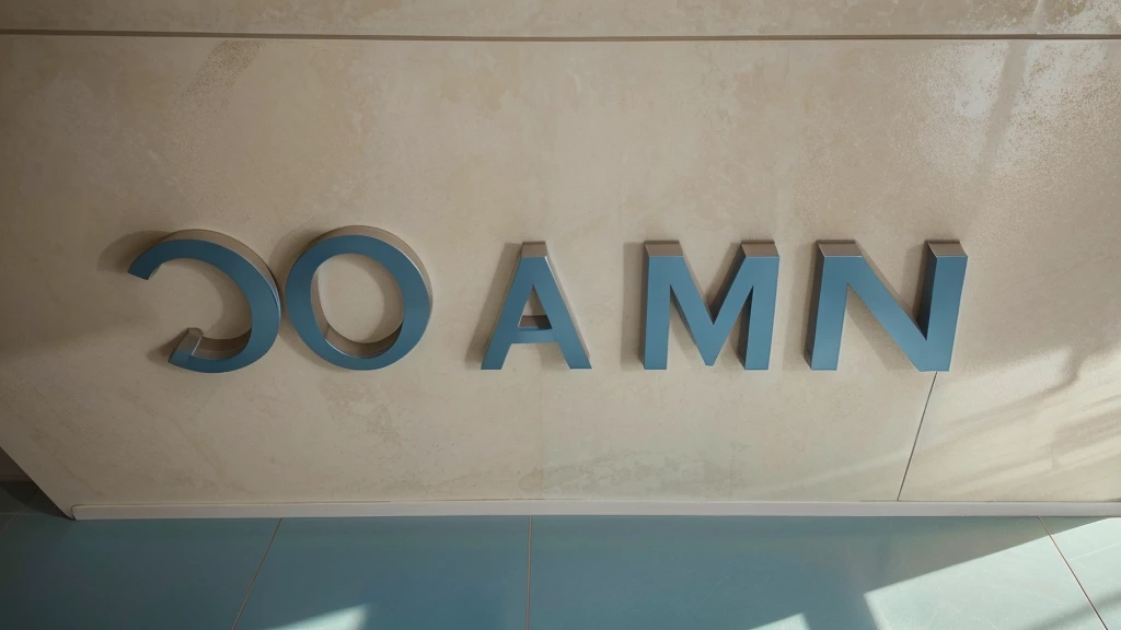 Create a realistic image of a sign for visual communication. The sign must feature the name "Mondial" in high-relief acrylic letters, 5mm thick and bright blue, reflecting the characteristic shine of the material. The letters should be directly pasted on the wall of a modern office. The wall should have a professional and clean appearance, with details that resemble a corporate environment, such as plaster finish, neutral paint or smooth texture. The lighting in the image must be carefully adjusted to highlight the brightness and relief of the letters, creating subtle shadows that increase the feeling of depth and realism ( MONDIAL )