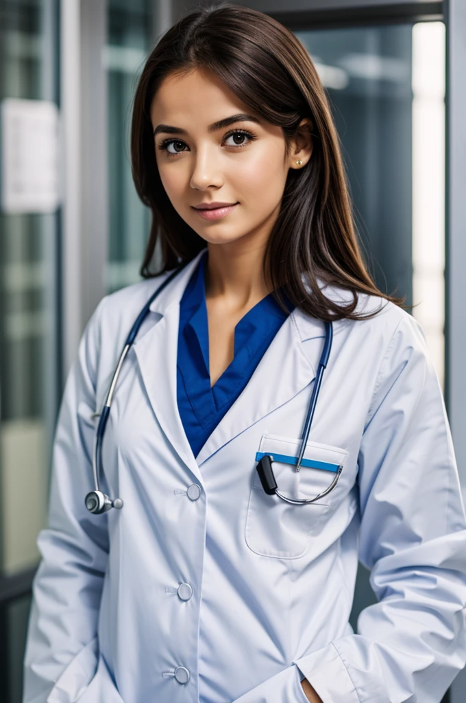 Girl in doctor outfit