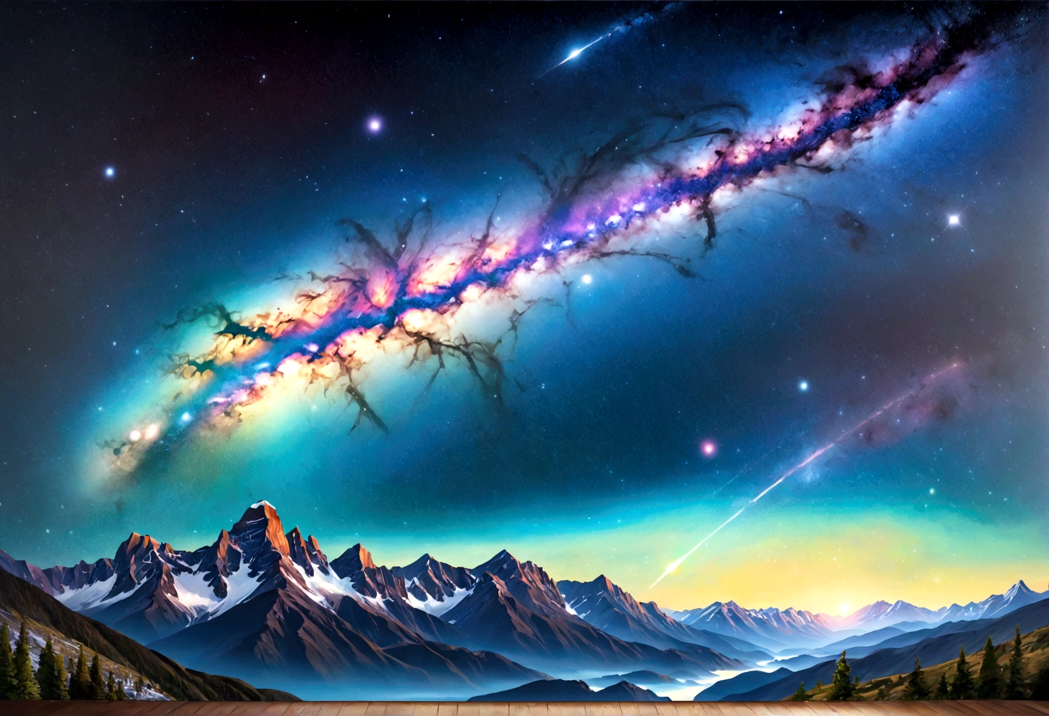 universe,Milky Way,Glitter effect,Highest quality, 8K, High resolution, masterpiece:1.2, Very detailed, Realistic:1.37, High resolution, 超High resolution, Ultra-fine painting, Very detailed, Professional, Vibrant colors