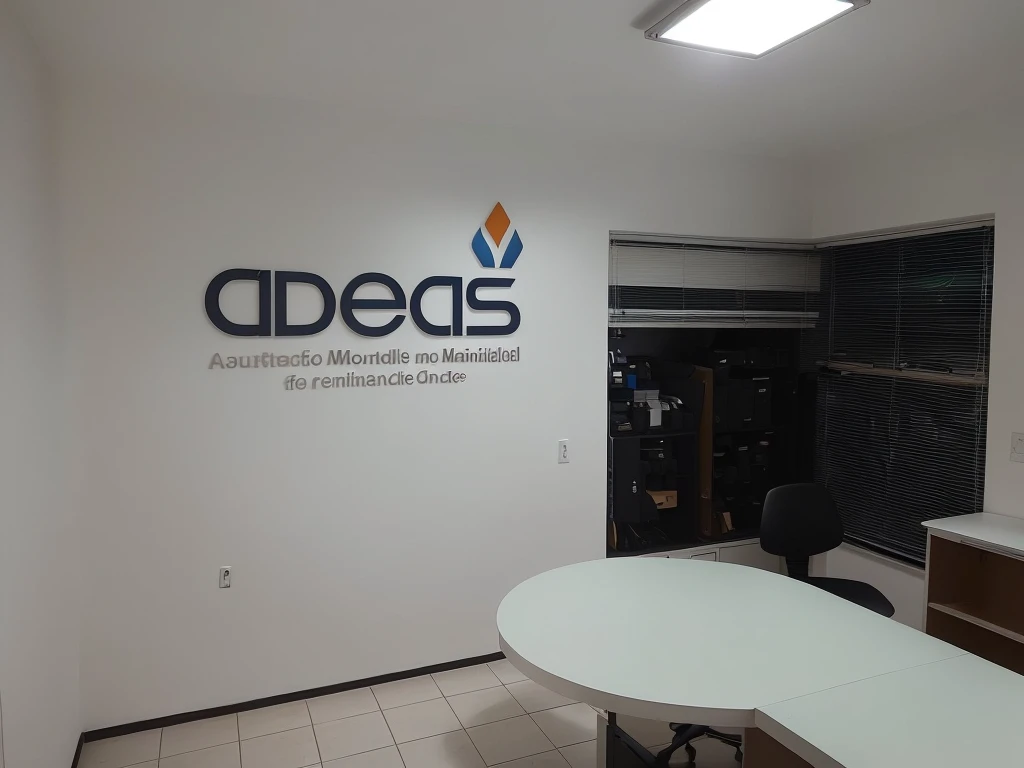Create a realistic image of a sign for visual communication. The sign must feature the name "Mondial" in high-relief acrylic letters, 5mm thick and bright blue, reflecting the characteristic shine of the material. The letters should be directly pasted on the wall of a modern office. The wall should have a professional and clean appearance, with details that resemble a corporate environment, such as plaster finish, neutral paint or smooth texture. The lighting in the image must be carefully adjusted to highlight the brightness and relief of the letters, creating subtle shadows that increase the feeling of depth and realiSM