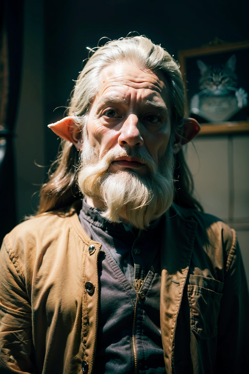 cat wizard, gandalf, lord of the rings, detailed, fantasy, cute, adorable, Pixar, Disney, 8k