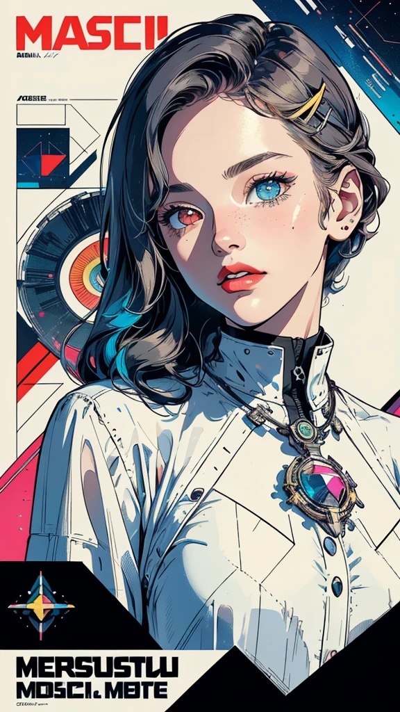 (((masterpiece, highest quality))),(((solo:1.2))),(((1girl:1.2))),32k wallpaper, very detailed, poster, vintage science fiction, 1960s,(((((geometric cinematic movie poster))))), (((bauhaus))), shape,(((abstract))), (((mid century modern))), movie poster, vintage, Perfect Lady,1970's, halftone, speech bubble,(((portfolio,Close-up))),(((various angle))),(((bust up))),((highlight)),Vast landscape,((((heterochromia)))),(((complete. detailed face))),(((Extremely talented))),(((most complecated machine)))
