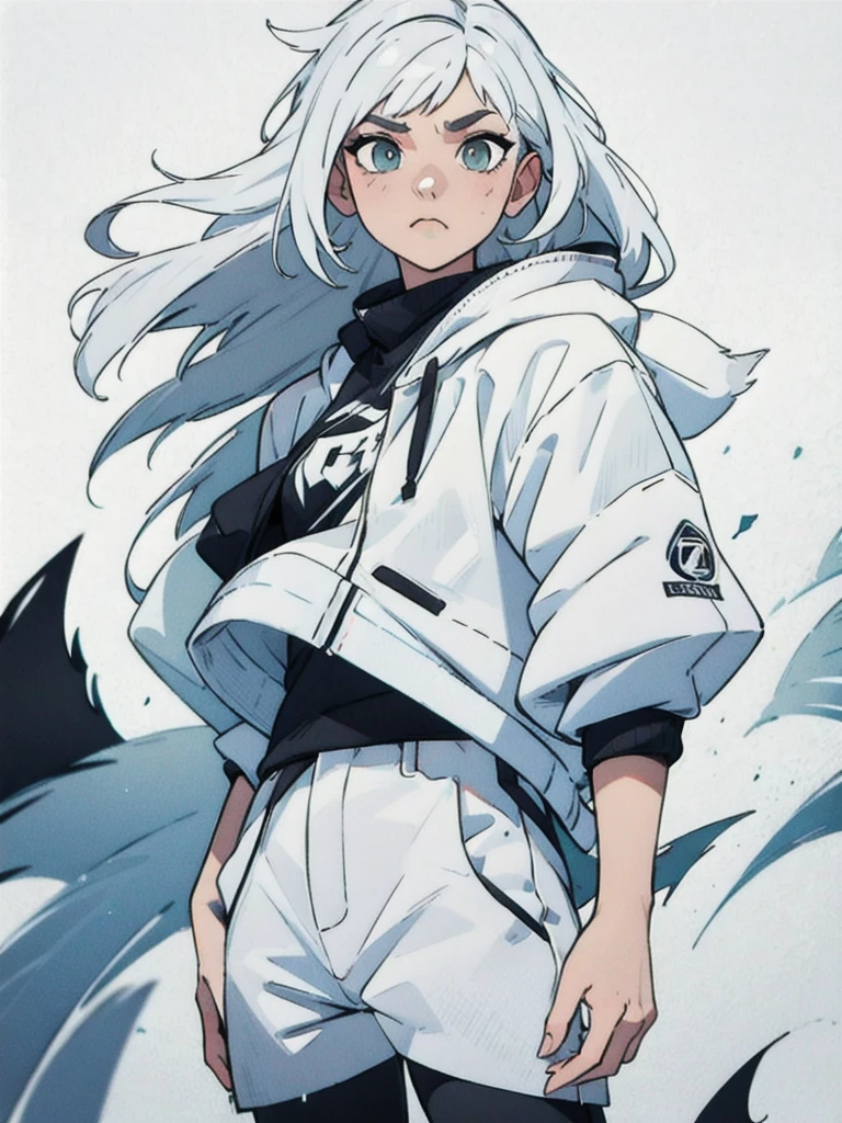 Add some white hair、Make your clothes look cooler