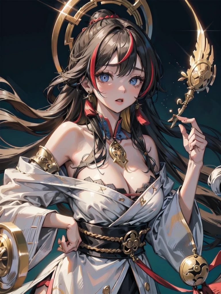 hwah jah,(streaked hair:1.2),jiangshi,, best quality , masterpiece, illustration, an extremely delicate and beautiful, extremely detailed ,CG,unity,8k wallpaper, Amazing, finely detail, masterpiece, best quality,official art,extremely detailed CG unity 8k wallpaper,absurdres, incredibly absurdres, huge filesize , ultra-detailed, highres, extremely detailed,beautiful detailed girl, extremely detailed eyes and face, beautiful detailed eyes,light on face,