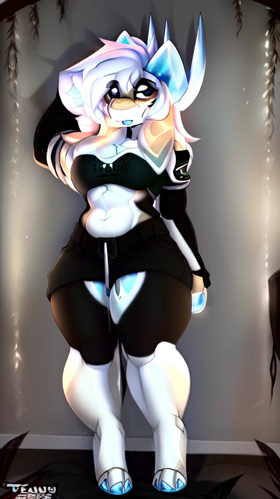 ((((SFW)))), carreguei o e621, lindo e detalhado,mulher (((female))) ((antropo)) hiena, Ross Tran, por Ruan Jia, por Zaush, por Foxovh, cinematic lighting, sedutor, hiena, coxas, (peito enorme), full body view, (antropo, pele fofa, foco do personagem:1.1), 1 garota, cachorro antropo, pele do corpo, rabo de cachorro, Sozinho, medium breasts, (coxas grossas), curvado, (azul,Preto e branco colors_roupas) focar em , biki big sexy mom sensual mom , (heart-shaped pupils), sensual, sedutor, se apaixone garota, juridical, bonitinho, cara de safada, , grande show de halo , Cabelo preto com mechas azuis. garota samurai dentro da bunda, Uniforme sensual , com a camisa encharcada , Visible saliva offering to breasts and partial sex clothes ((She's showing off her sensuality) ( colar azul.) hottest 1st position for blue eyes sexy naughty face comfortable anime style cartoon style squirrel ears with blue hair ponytail , desenho digital e cidade colorida ao fundo, sexual expression.) (roupas colors: azul, Preto e branco) (sensual roupas), arte digital, sexual position, corada, formato ampulheta, cauda peluda, fundo borrado(parque), vestindo policial