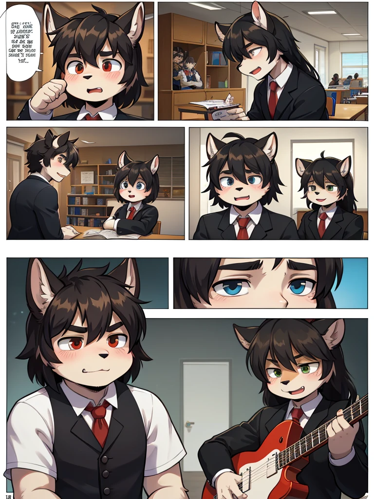 Black Jack and Jack Black, School of rock and Comic of medical , pop design , A medical manga with themes of "medicine and life" centered around a struggling rock musician who poses as a teacher at a top elementary school.