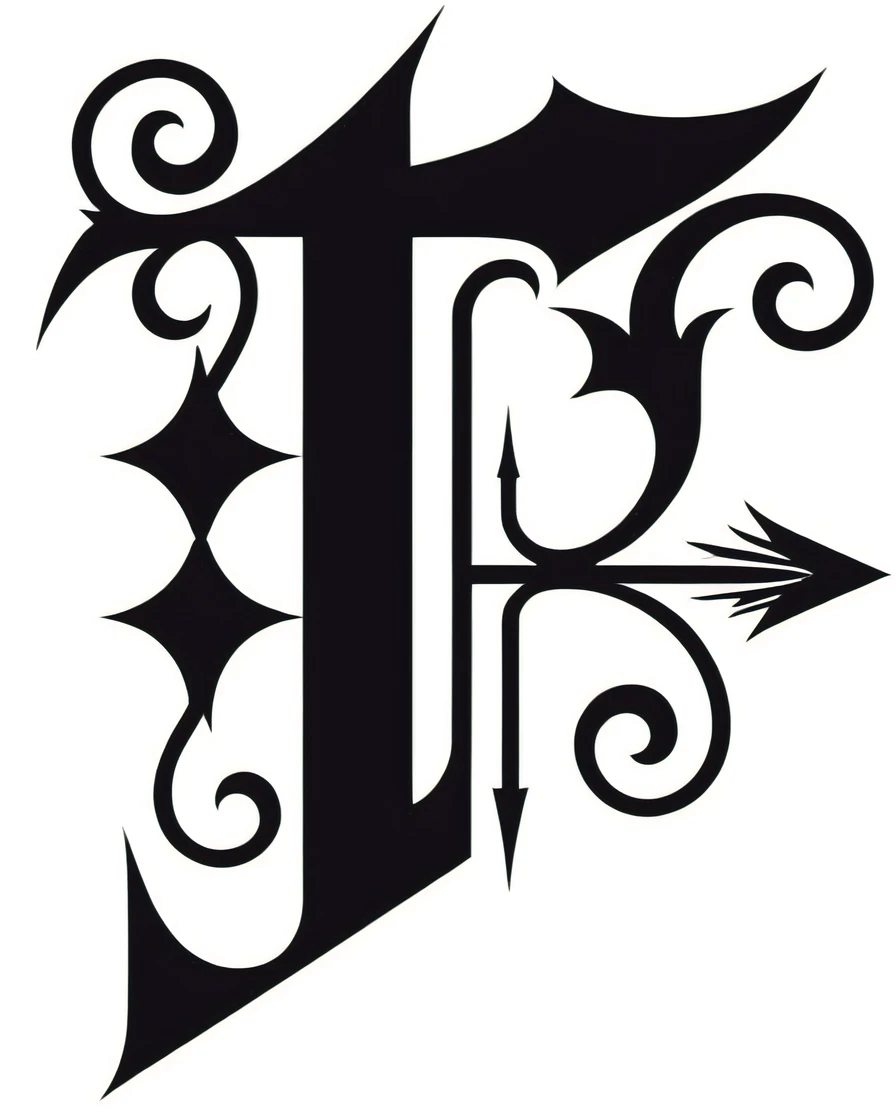 A large and gloomy Cyrillic symbol "G" in a strict Gothic style surrounded by Gothic ornament, clearly, darkly, in detail, many additional elements in the Gothic style, arrows and sharp spikes, facets and heraldry, full immersion in the Gothic atmosphere, add a gray glossy background, show the volume and play of shadows on the edges and hollows, (high volume strength of objects):1.5