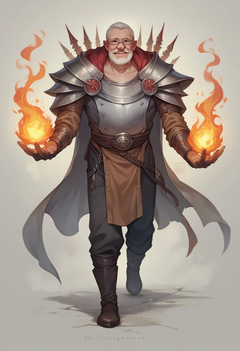 20 year old man who dominates fire, strong and rebellious, realistic rpg image