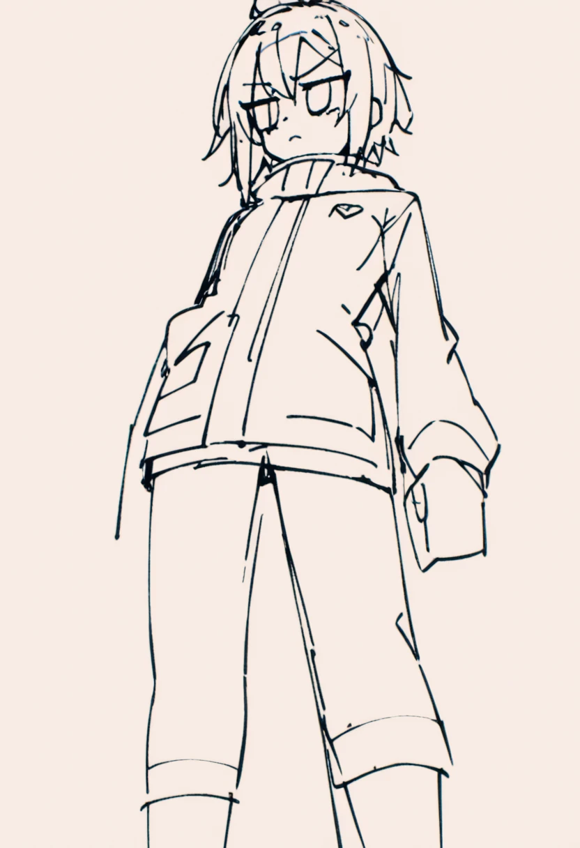 milimalist,sketch, girl