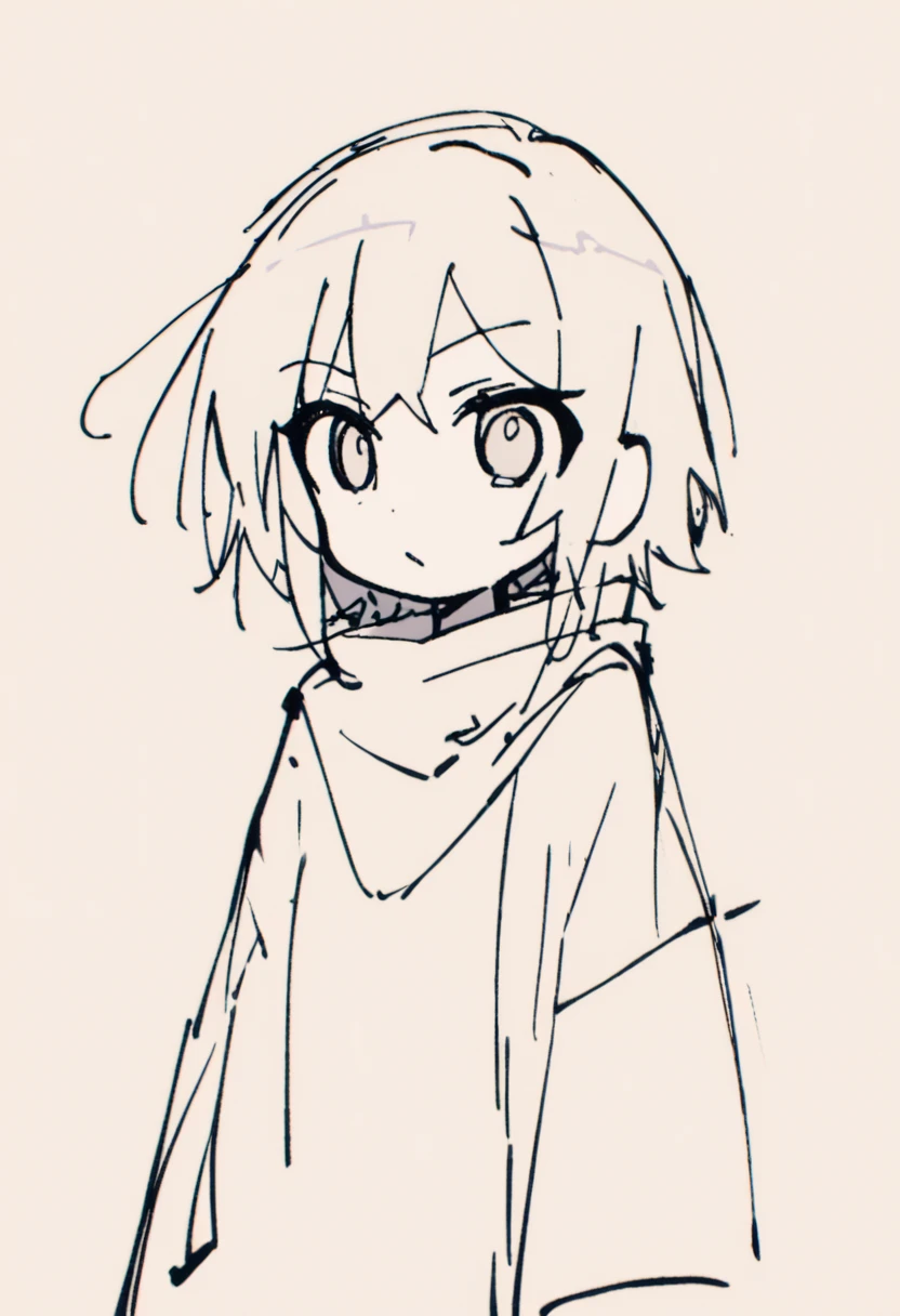 milimalist,sketch, girl