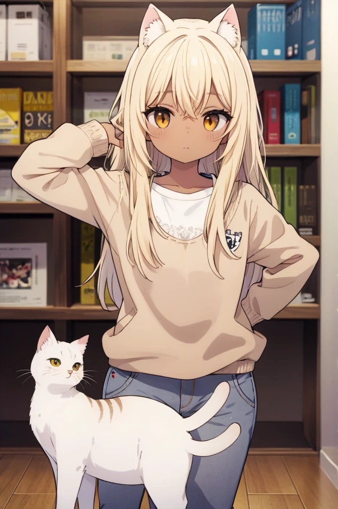 Brown Skin Blonde Cat耳 Lori Cat