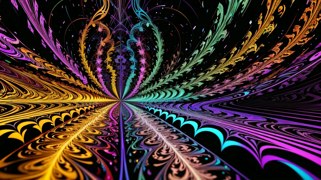 multicolored dynamic abstract liquid flow particles turbulence vizalise endless ((mandelbrot fractals)) in ((psychedelic patterns)), vector art, Cinema 4D,render fully dynamic motion design, X-Particles, Dynamics FX, bend and shatter reality for amazing visual effects production,vivid colors, warm color tones,sharp focus, depth of field, cinematic, realistic, uhd, hdr, 8k,
