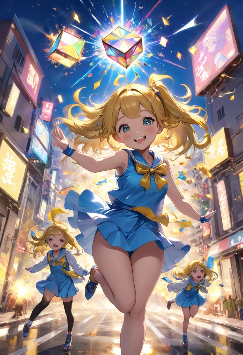 (Highest quality)、(masterpiece)、(detailed)、
(Multiple Girls)、(Cute beautiful girl)、Bright smile、
((chaos))、(explosion)、
(Ring Your 3〜6 squares)