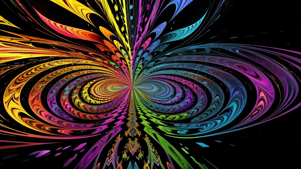 multicolored dynamic abstract liquid flow particles turbulence vizalise endless ((mandelbrot fractals)) in ((psychedelic patterns)), kaleidoscope, multi - colored vivid colors, vector art, Cinema 4D,render fully dynamic motion design, X-Particles, Dynamics FX, bend and shatter reality for amazing visual effects production,vivid colors, warm color tones,sharp focus, depth of field, cinematic, realistic, uhd, hdr, 8k,
