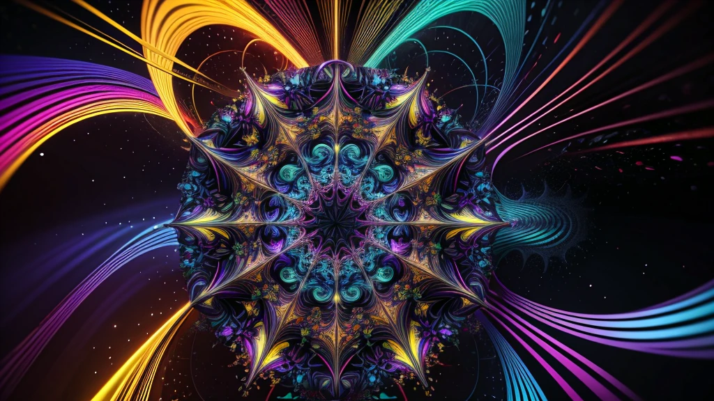 multicolored dynamic abstract liquid flow particles turbulence vizalise endless ((mandelbrot fractals)) in ((psychedelic patterns)), vector art, Cinema 4D,render fully dynamic motion design, X-Particles, Dynamics FX, bend and shatter reality for amazing visual effects production,vivid colors, warm color tones,sharp focus, depth of field, cinematic, realistic, uhd, hdr, 8k, 
