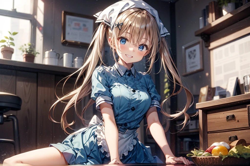 (Tabletop, Highest quality:1.2), Cowboy Shot, alone, One Girl, Kaho Hyuga, smile, View your viewers, Holding Tray, Twin tails, Head scarf, Maid, Frills, Blue Shirt, Waist apron, Puff short sleeves, Blue Skirt, Thighs Thighs Thighs Thighs, White glow,
One Girl, Sex, On the bed, throw, , Mission Grab, Missionaries, Tabletop, Highest quality,Mission Grab,Doggie Grab,kawashiro nitori