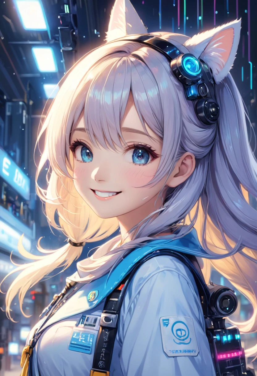 （Highest quality）、（masterpiece）、（detailed）、
（Multiple Girls）、（Cute beautiful girl）、Bright smile、
（（Signal））、（mechanic）、（symbol）、
（・・・ーーー・・・）、（morse code）