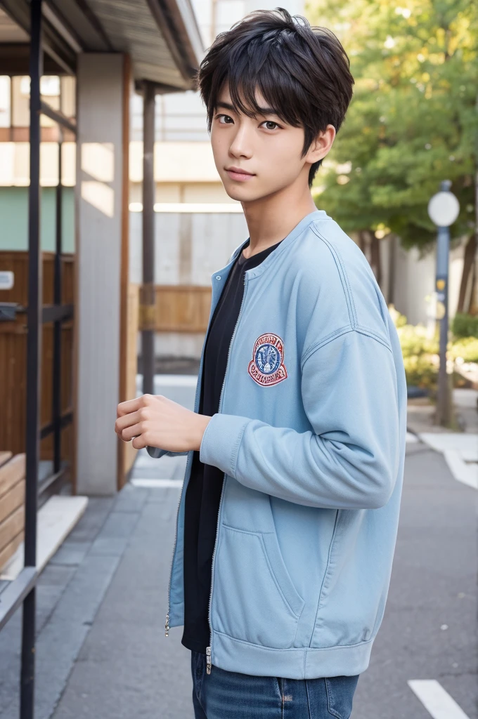 Male Focus,4K,8K,cool,Refreshing athletic guy,boy,boys,charm,main character,youth,Japanese high school student style,Magazine talent style,Slim figure,Casual clothes,Smooth,Skin texture,Functional beauty,Moe,Action,Vibrancy,Breeze,Dust,Natural light,face,hand,eye,Biologically correct,男子main character,Japanese men,
