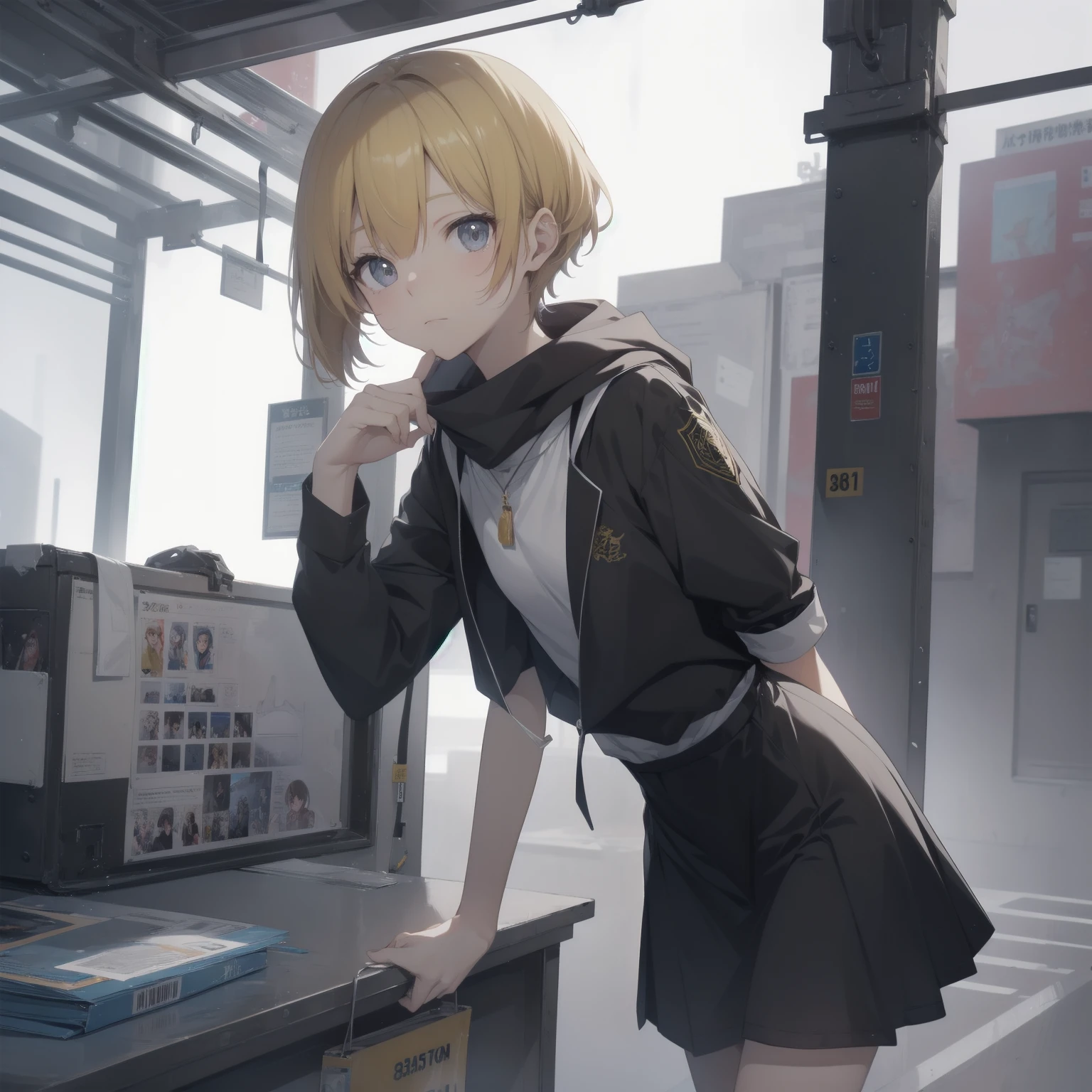 ultra-absurdres-Top quality by artist God, ultra-detailed, high resolution, anime moe artstyle, best anime 8k konachan wallpaper, pixiv contest winner, pool:2810, perfect anatomy,break, 1girl, (Please draw a girl walking sleepily to school alone. )break,(Solo,little female, -yeld:1.Full limbs, complete fingers,a junior hihort hair), short cut, flat chest, , small butt, small black eyes, beautiful detailed eyes, well-proportioned iris and pupils, expressive eyes, highres detailed hair, soft expression, salor school_uniform, sailor collar, serahuku, bow, pleated skirt,(Detailed Lighting), (Detailed background), in the School commute route. break,super detailed skin, Best cinematic lighting powered by famous artist, 8k,beauty illustration,photoshop_(medium),very aesthetic,break,((artist:mochi_au_lait )), artist:clamp ,artist:carnelian ,artist:kantoku ,