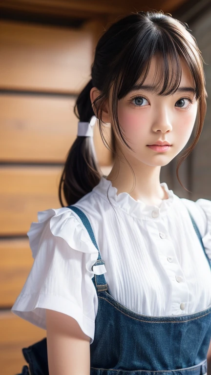 View your viewers,high school girl,Leaning forward,(Random cute clothes),(Random Animation Pose),(Thin type),(Random hairstyle),(Best image quality, (8K), Ultra-realistic, 最high quality, high quality, High resolution, high qualityの質感, Attention to detail, Beautiful details, Fine details, Highly detailed CG, Detailed Texture, Realistic facial expressions, masterpiece, in front)、dress、Low Twintails、Droopy eyes