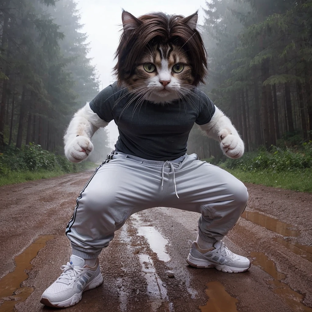 Realistic cat