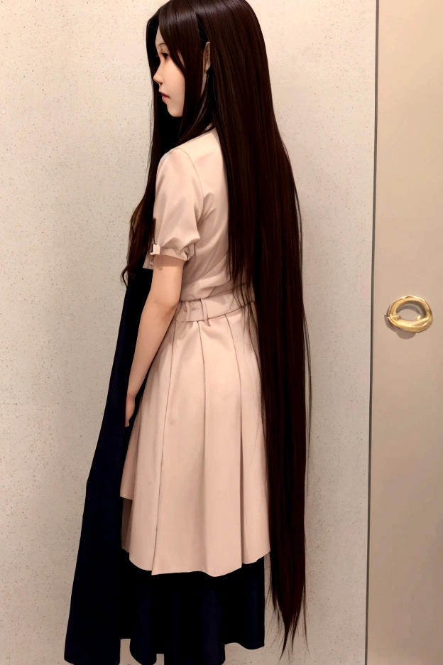 Long Hair、Brown Hair、whole body
