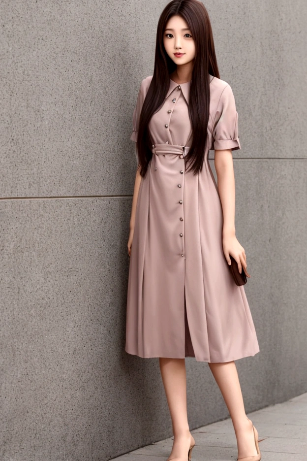 Long Hair、Brown Hair、whole body