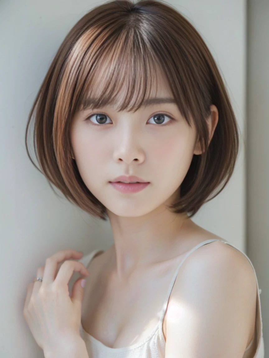 (Highest quality、8K、32k、masterpiece、Hmph:1.2)、Cute Japanese Women Photos、Completely naked、Very short hair、Photographed in natural light、Upper Body、Surface Focus、Simple Necklace、In front of a white door、From above、Looking at the audience、Mix 4、(8K、RAW Photos、Highest quality、masterpiece:1.2)、(Realistic、Photorealistic:1.37)、1 Girl、Photon Mapping、Physically Based Rendering、good looking、Excellent image quality、High resolution、1080P、(Pretty face)、(Detailed facial depiction)、(Detailed explanation of the hand setter muscle area)、(Detailed CG)、Dirty hair、masterpiece、Rich details、(exquisite features)、(Best image quality)、(masterpiece)、(Detailed eyes)、I look forward to seeing you、Delicate clavicle、Various poses